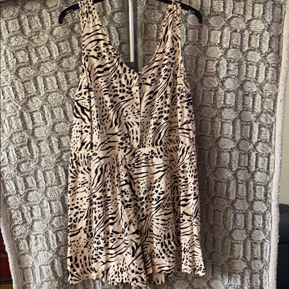 H&M short romper, animal print
